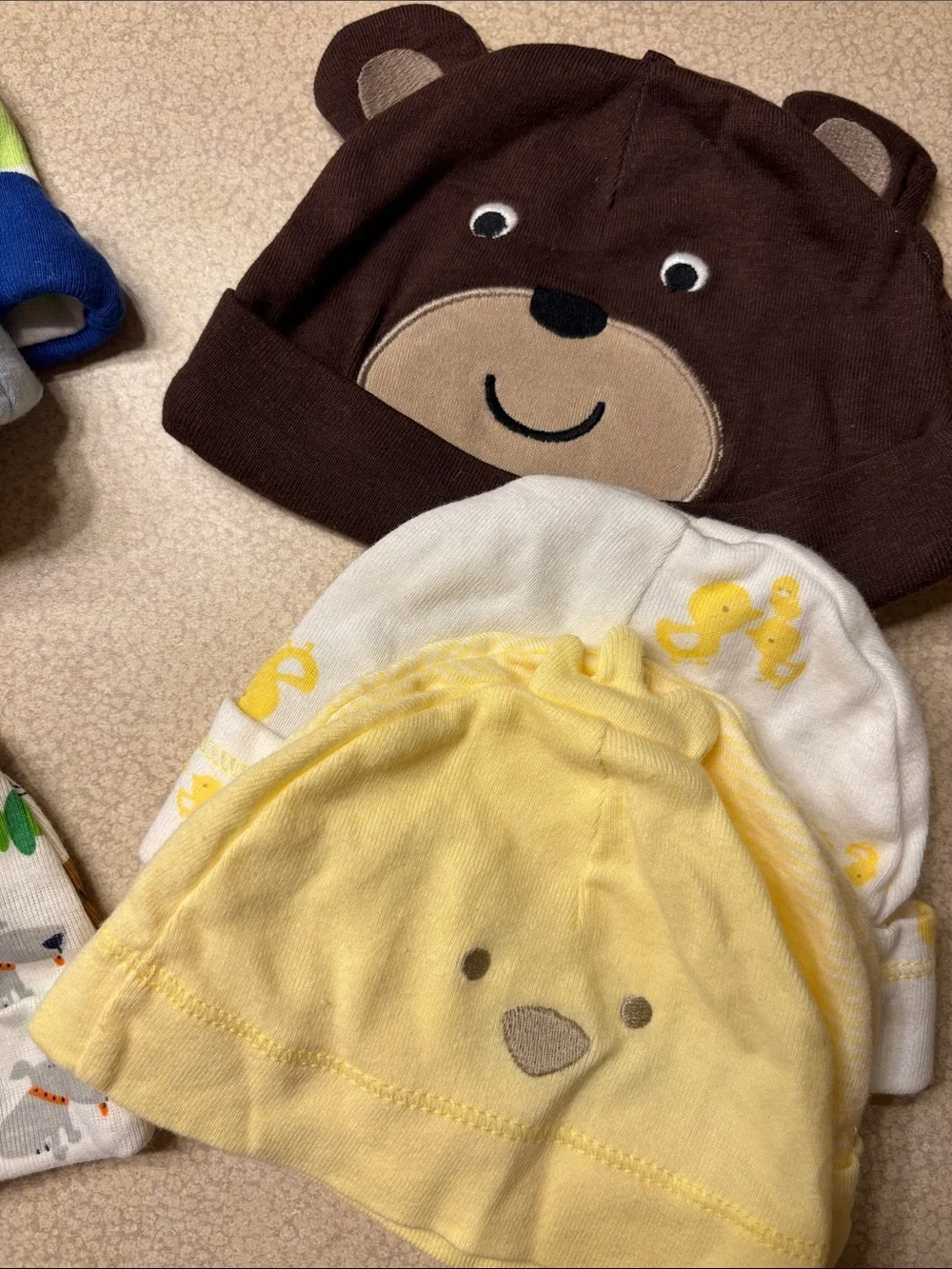 Baby Shoes, Hats & Book Bundle- Carter’s, Rugged Bear, Handmade